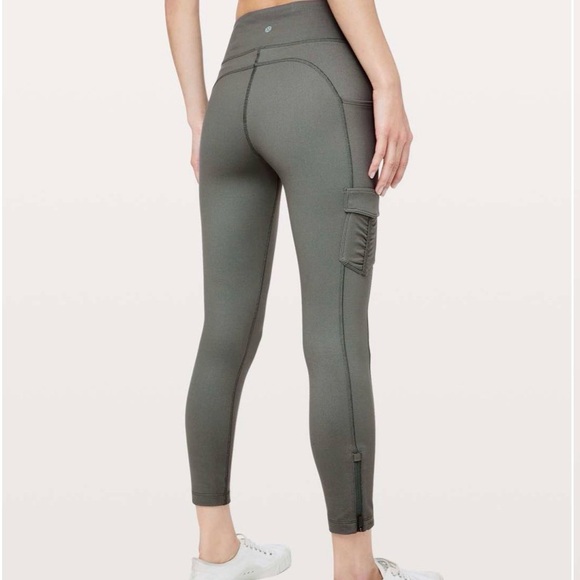 Lululemon Athletica Olive Cargo Leggings - Picture 2 of 15